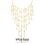 Collares con flecos en cascada para mujer, Collar dulce chapado en oro de 18 quilates, resistente al agua, sin deslustre, Collar largo con borlas de acero inoxidable